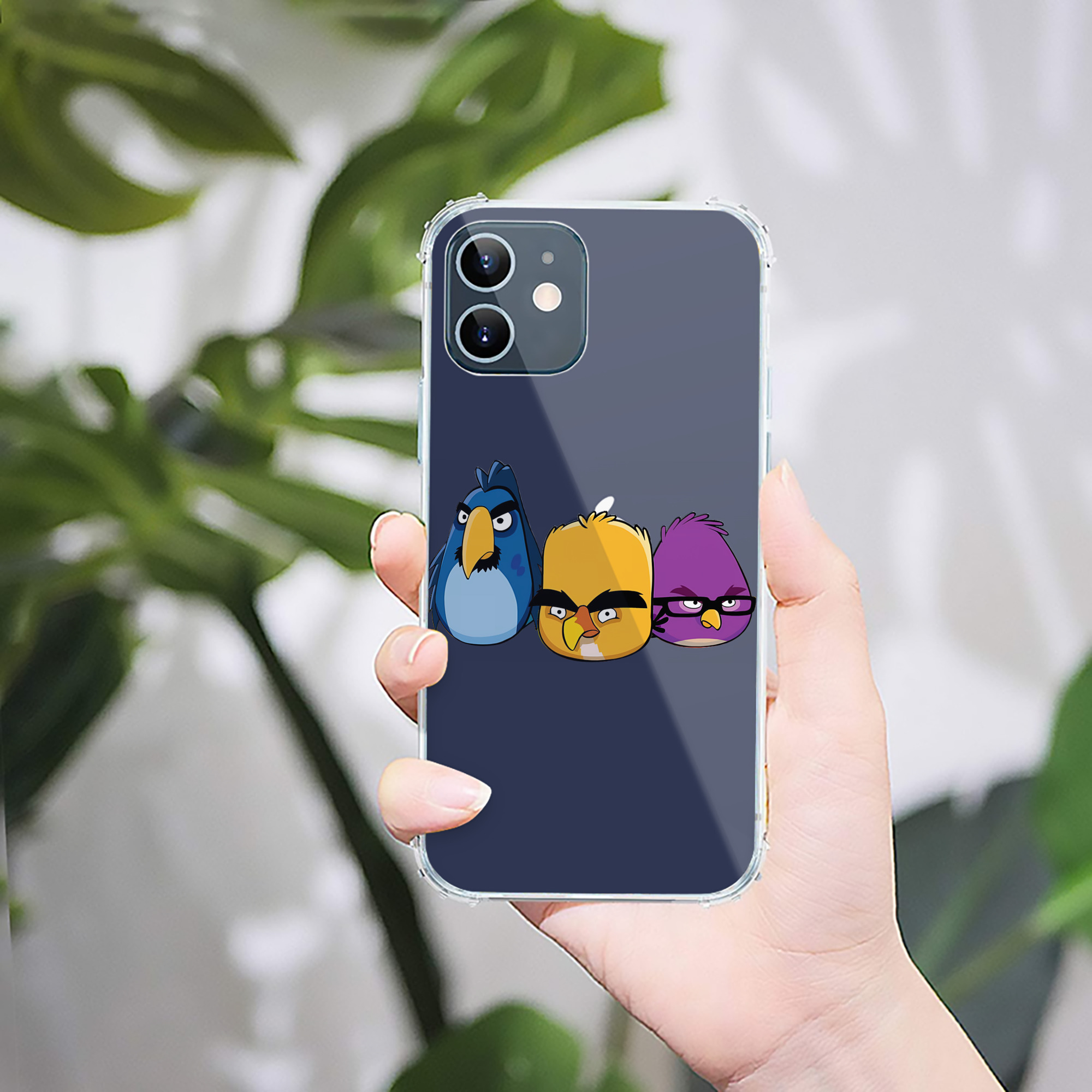 （画像用） Angry Birds アングリーバード 【iPhone 12シリーズ対応】透明スマホケース（クリアソフトケース）
